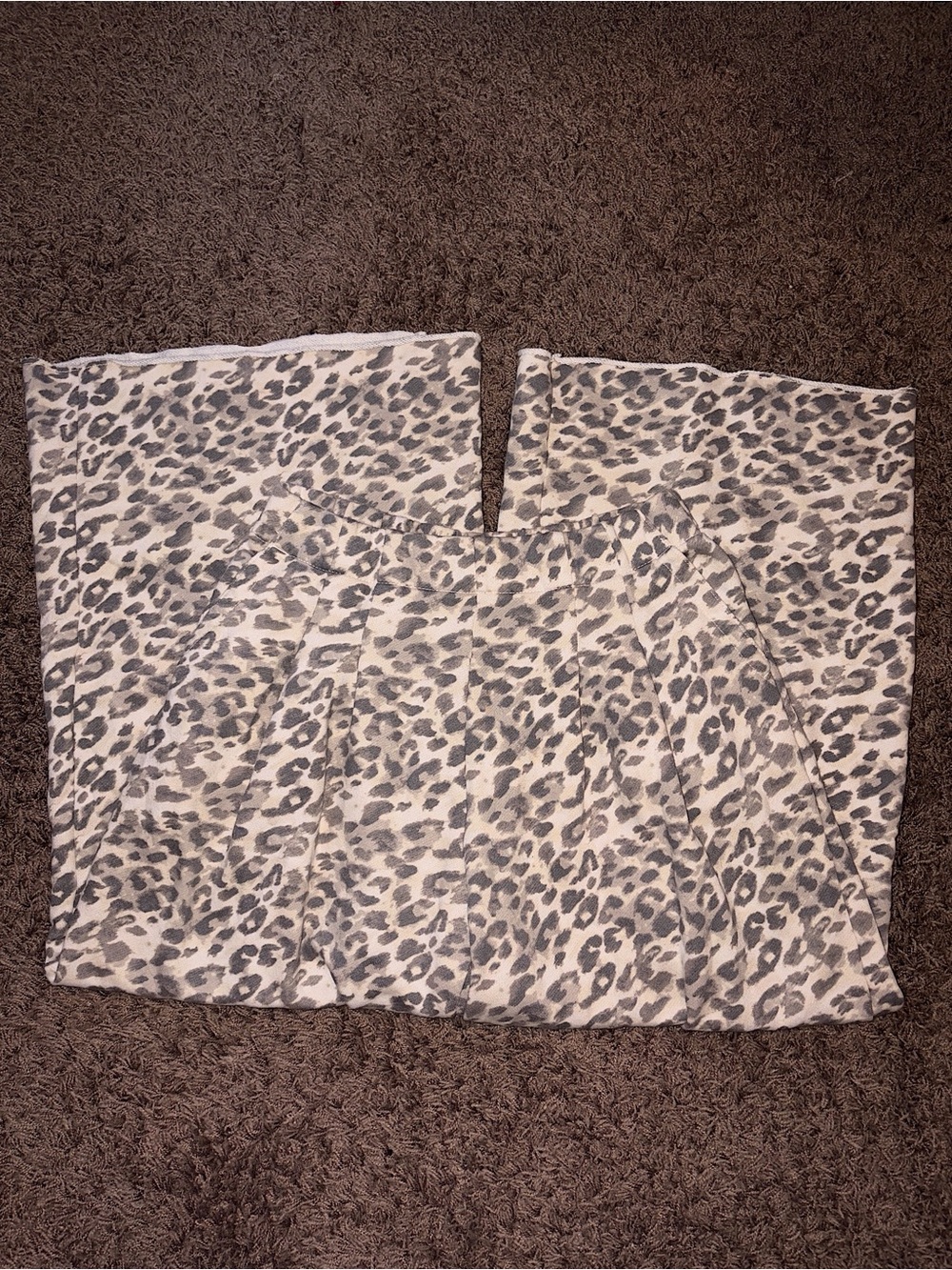 Aerie Cheetah Leopard Print Flare Leg Sweatpants